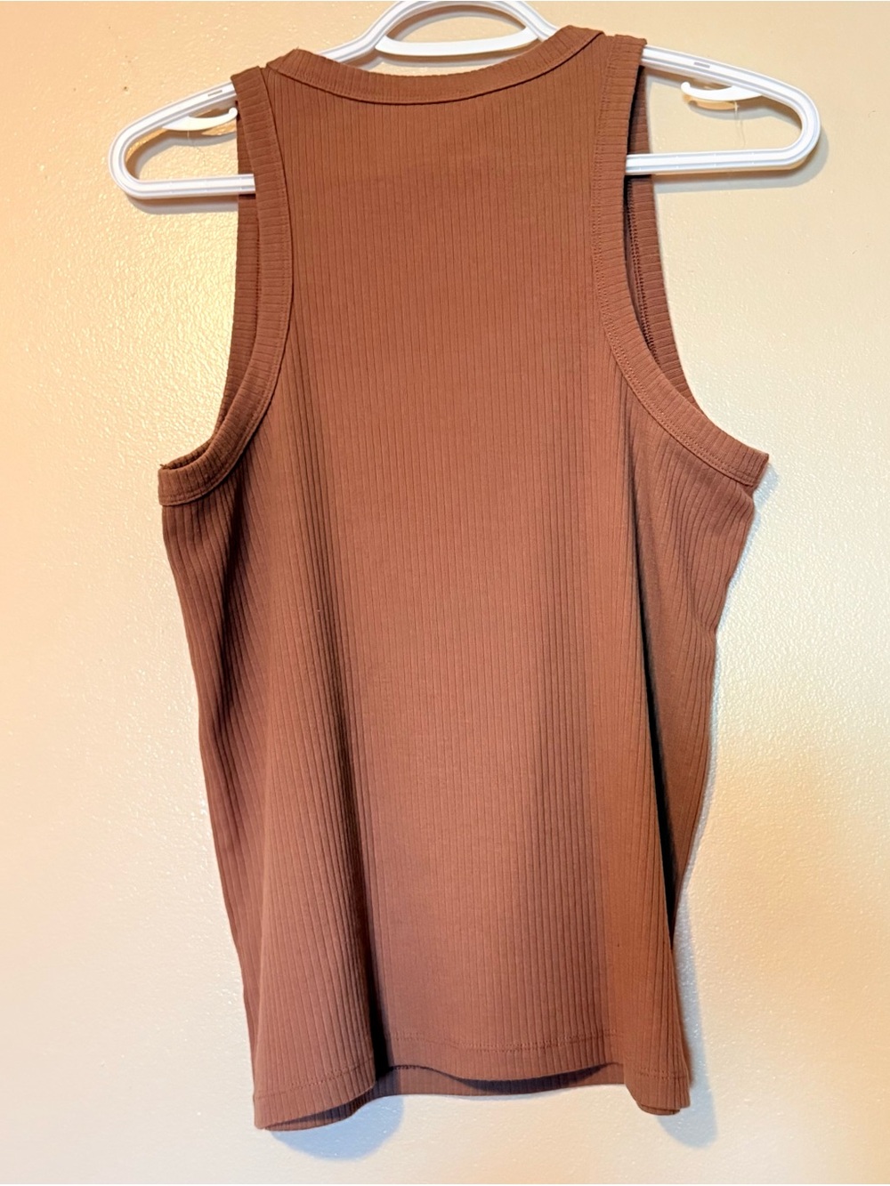 GAP Ribbed Tank Top - Rust Brown - Picture 2 of 3